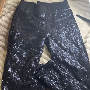 aerie Black Sequin Leggings